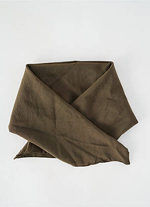 Eșarfă țesătură poplin verde PAUL SMITH femeie