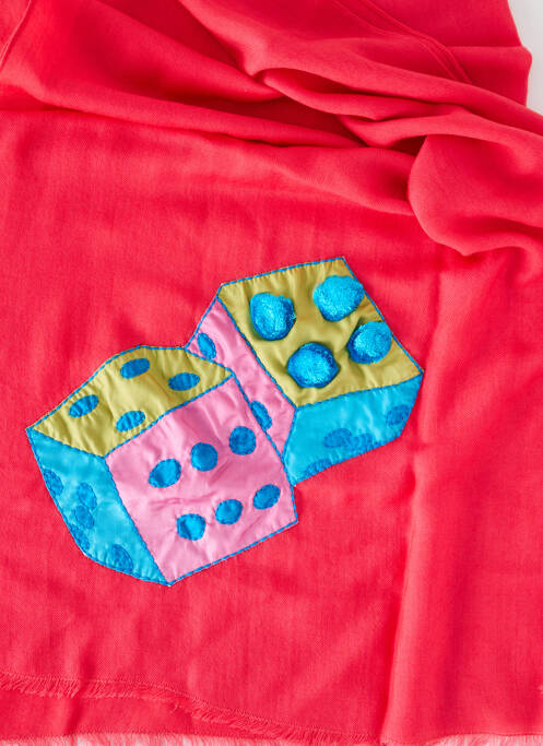 Eșarfă roz PAUL SMITH femeie