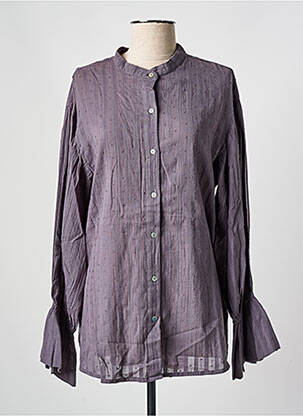 Cămașă guler mao mâneci lungi violet BLUE MOOD femeie