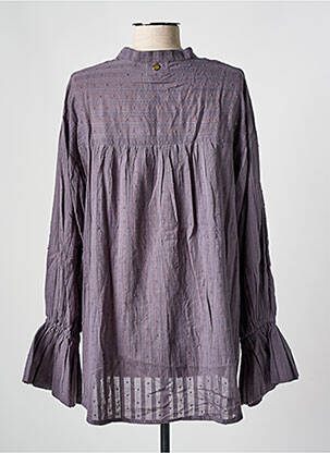 Cămașă guler mao mâneci lungi violet BLUE MOOD femeie