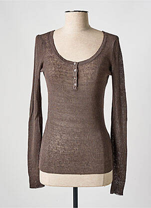 Pulover maro FINE PARIS femeie