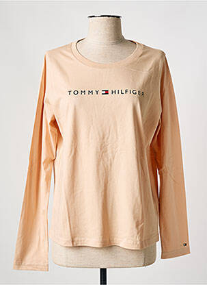 Tricou mâneci lungi mâneci lungi roz TOMMY HILFIGER femeie