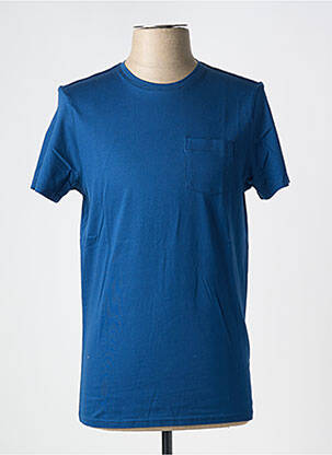 Tricou elasticitate mâneci scurte albastru DE FURSAC bărbat