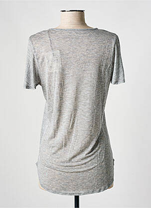 Tricou elasticitate mâneci scurte gri FINE PARIS femeie