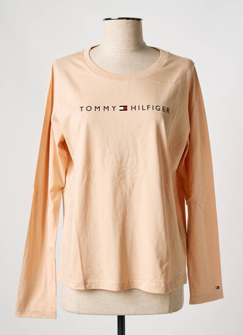 Tricou roz TOMMY HILFIGER femeie