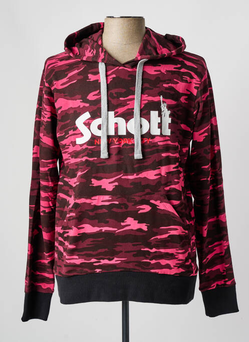 Hanorac cu glugă roz SCHOTT bărbat