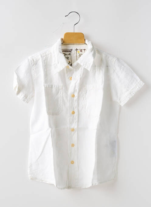 Cămașă cu mâneci scurte alb EUROPANN băiat