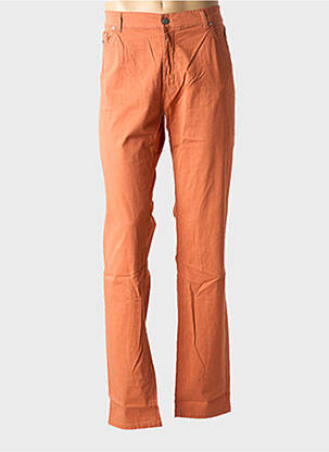 Pantalon slim țesătură poplin mărime normală portocalie HARMONT & BLAINE bărbat
