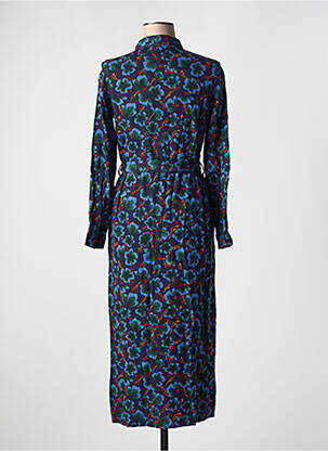 Rochie lungă mâneci lungi mâneci lungi albastru GARCIA femeie