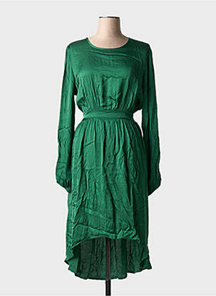 Rochie lungă mâneci lungi mâneci lungi verde PAKO LITTO femeie