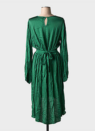 Rochie lungă mâneci lungi mâneci lungi verde PAKO LITTO femeie