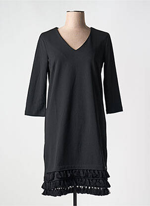 Rochie midi mâneci 3/4 mâneci 3/4 negru GARCIA femeie