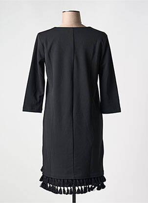 Rochie midi mâneci 3/4 mâneci 3/4 negru GARCIA femeie