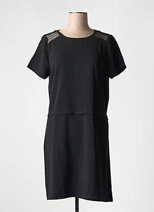 Rochie scurtă mâneci scurte mâneci scurte negru GRACE & MILA femeie