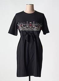 Rochie scurtă mâneci scurte mâneci scurte negru MAMATAYOE femme