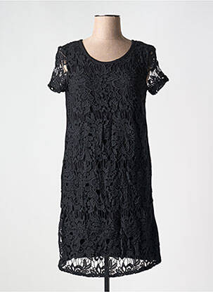 Rochie scurtă mâneci scurte mâneci scurte negru TEDDY SMITH femeie