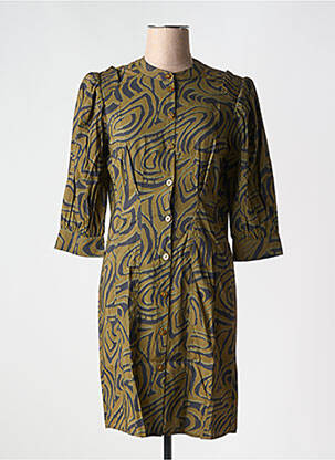 Rochie scurtă mâneci 3/4 mâneci 3/4 verde SCOTCH & SODA femeie