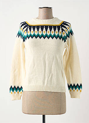 Pulover bej PRINCESSE NOMADE femeie