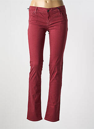 Pantalon slim buzunare roșu TEDDY SMITH femeie