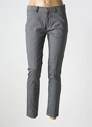 Pantalon 7/8 închidere cu fermoar sub clapetă cu cârlig gri TEDDY SMITH femeie