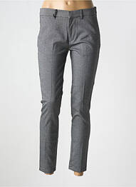 Pantalon 7/8 închidere cu fermoar sub clapetă cu cârlig gri TEDDY SMITH femme