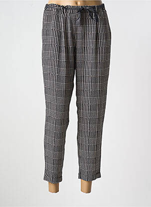 Pantalon 7/8 talie elastică negru PLEASE femeie