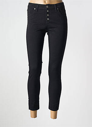 Pantalon slim buzunare negru PLEASE femeie