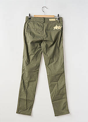 Pantalon slim buzunare verde HAPPY femeie