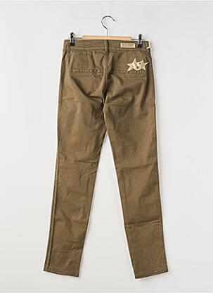 Pantalon slim buzunare maro HAPPY femeie