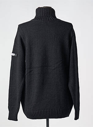 Pulover cu guler înalt tricot gros mâneci lungi negru DUGER femeie