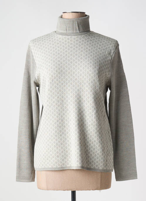 Pulover cu guler înalt gri deschis DUGER femeie