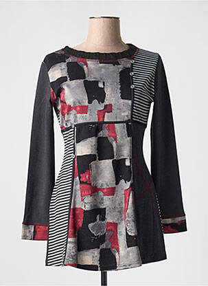 Tunică mâneci lungi negru S.QUISE femeie