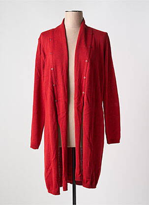 Vestă cu mâneci lungi roșu DUGER femeie