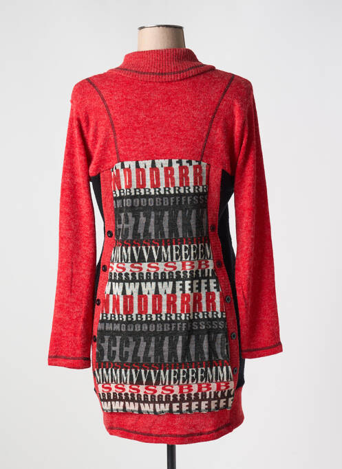 Pulover tunică roșu S.QUISE femeie