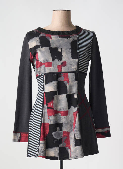 Tunică mâneci lungi negru S.QUISE femeie