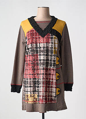 Rochie scurtă bej S.QUISE femeie