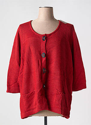 Vestă cu mâneci lungi roșu DUGER femeie