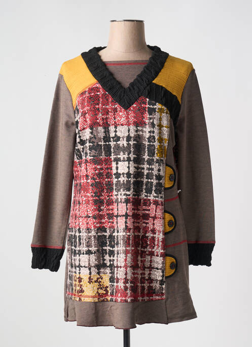 Rochie scurtă bej S.QUISE femeie