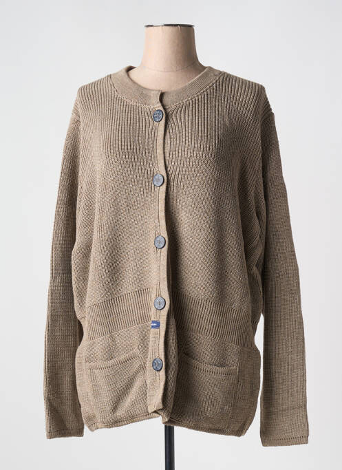 Vestă cu mâneci lungi bej DUGER femeie