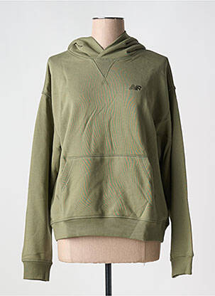 Hanorac cu glugă mâneci lungi mâneci lungi verde NEW BALANCE femeie