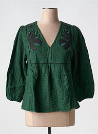 Bluză mâneci lungi mâneci lungi verde LEON & HARPER femeie