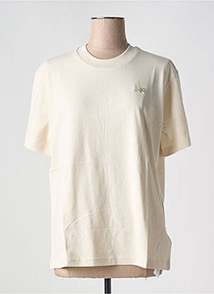 Tricou croială dreaptă mâneci scurte bej NEW BALANCE femeie
