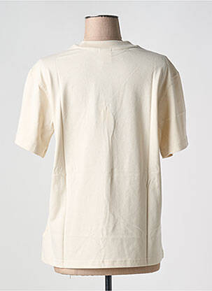 Tricou croială dreaptă mâneci scurte bej NEW BALANCE femeie