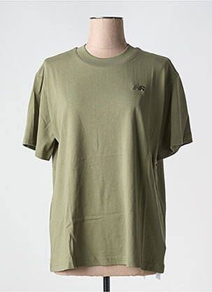 Tricou croială dreaptă mâneci scurte verde NEW BALANCE femeie