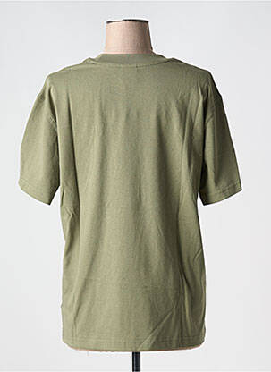 Tricou croială dreaptă mâneci scurte verde NEW BALANCE femeie