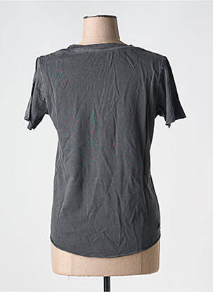 Tricou serigrafie mâneci scurte gri LEON & HARPER femeie