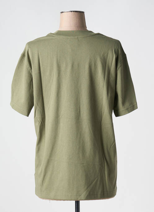 Tricou croială dreaptă mâneci scurte verde NEW BALANCE femme