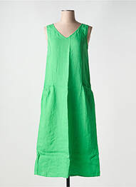 Rochie lungă croială evazată bretele subțiri verde AGATHE & LOUISE femeie