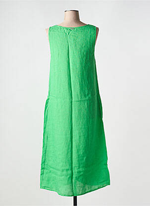 Rochie lungă croială evazată bretele subțiri verde AGATHE & LOUISE femeie