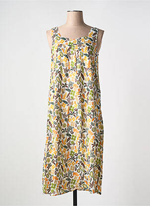 Rochie midi galben AGATHE & LOUISE femeie